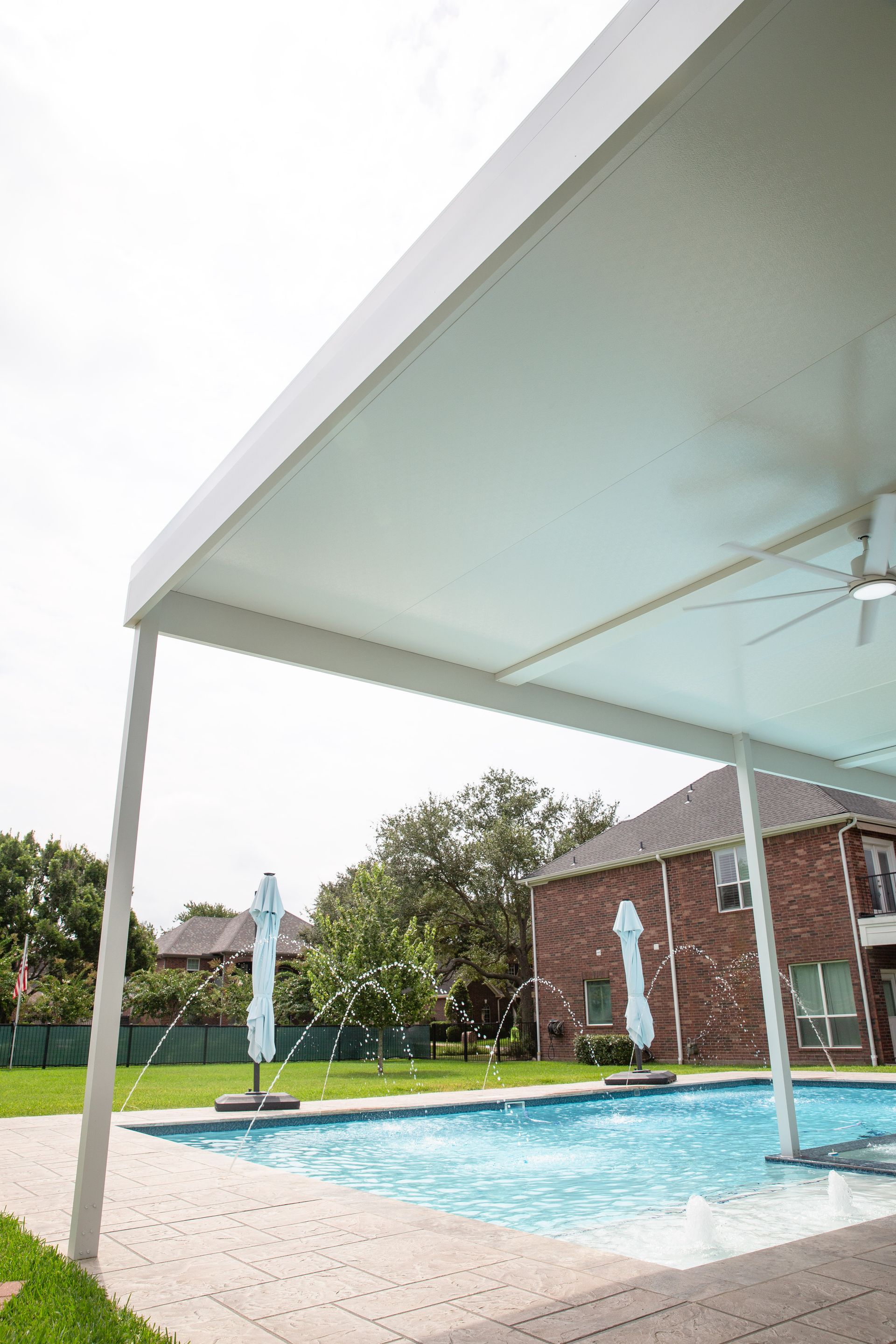4K aluminum patio cover in Houston