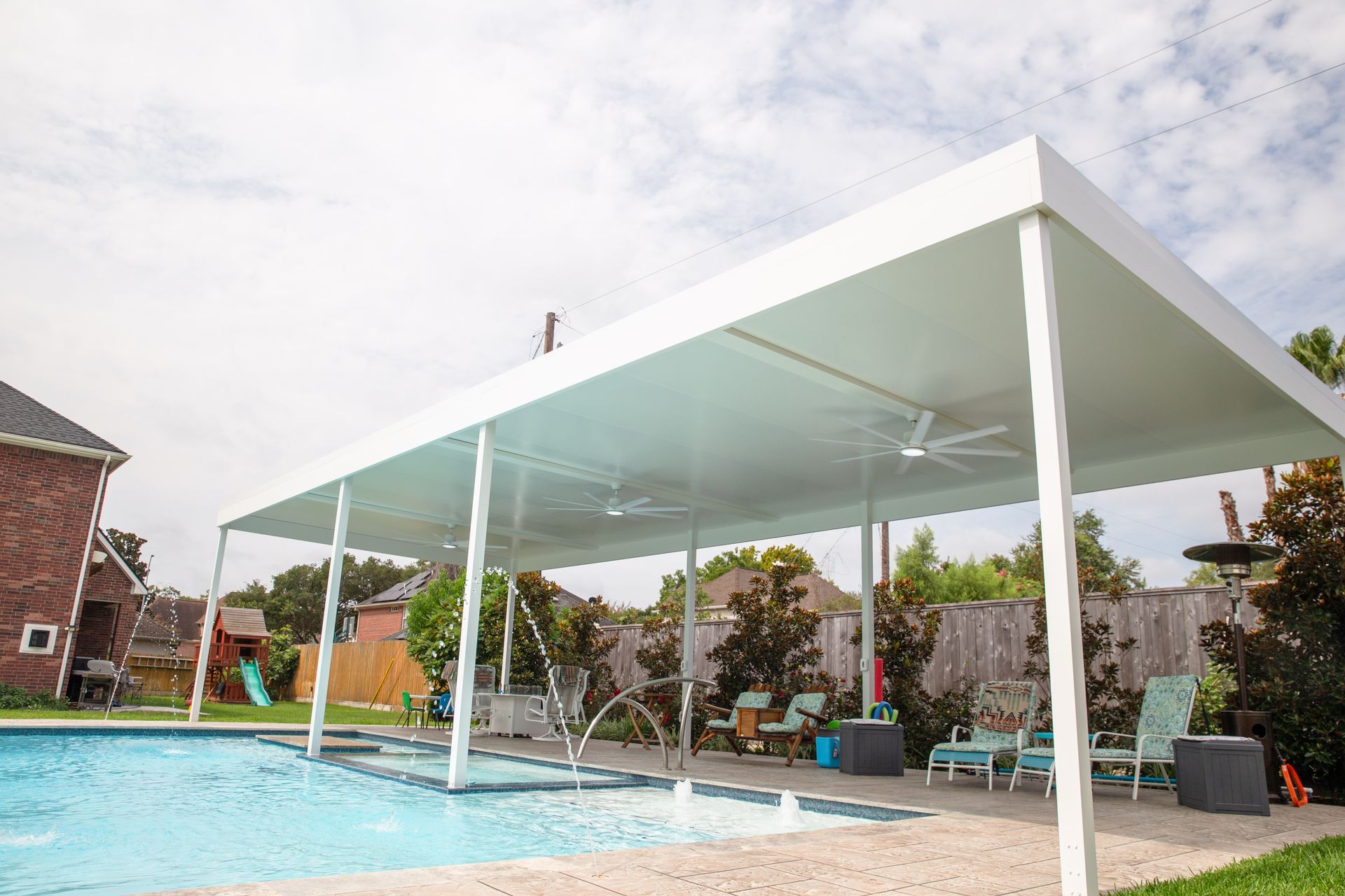 4K aluminum patio cover in Houston